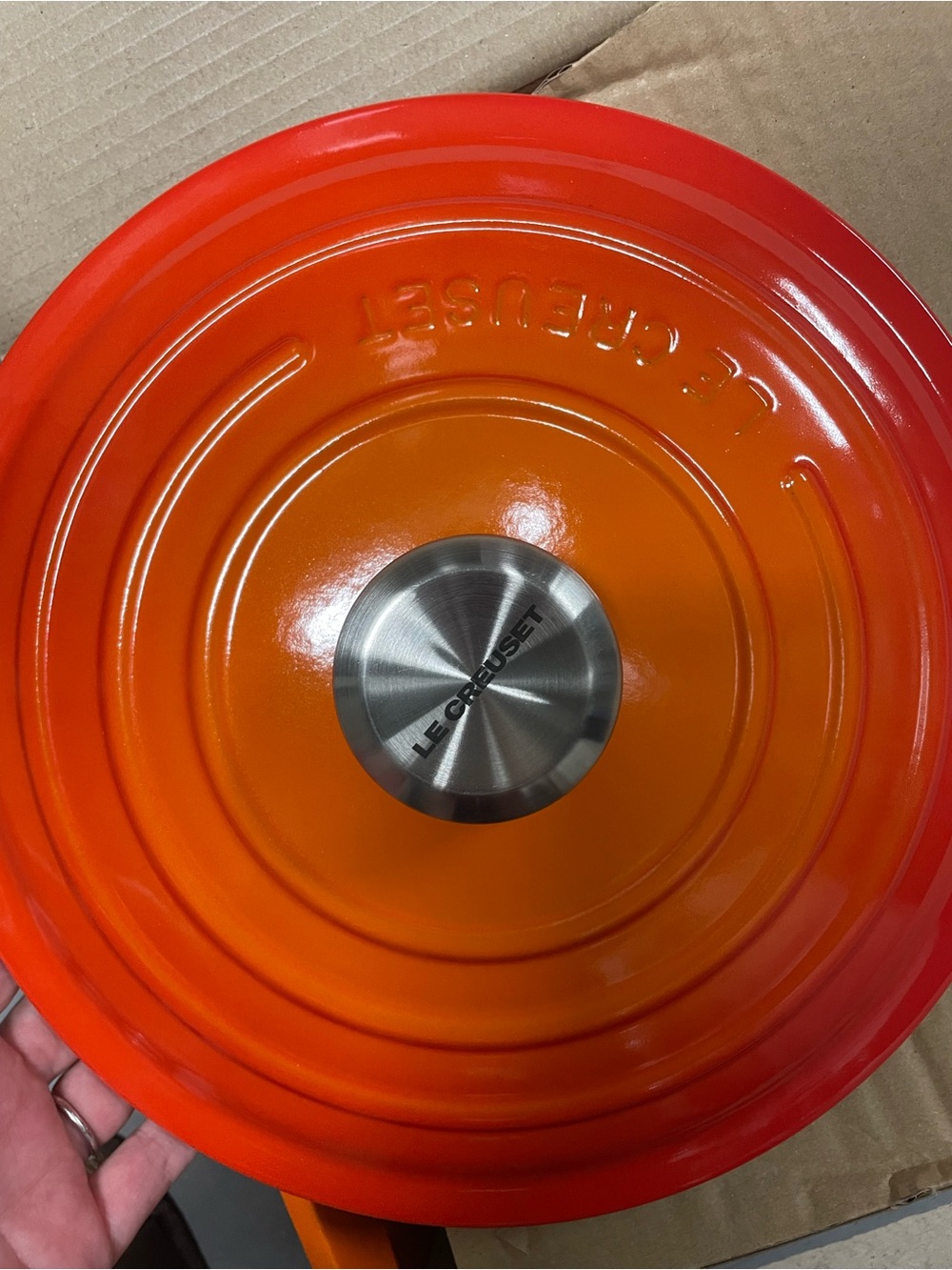 Le Creuset Flame Round Dutch Oven with Lid - NIB